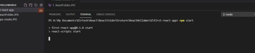 Hello World and Files Folders Structure in React